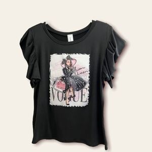 Vogue rhinestone top